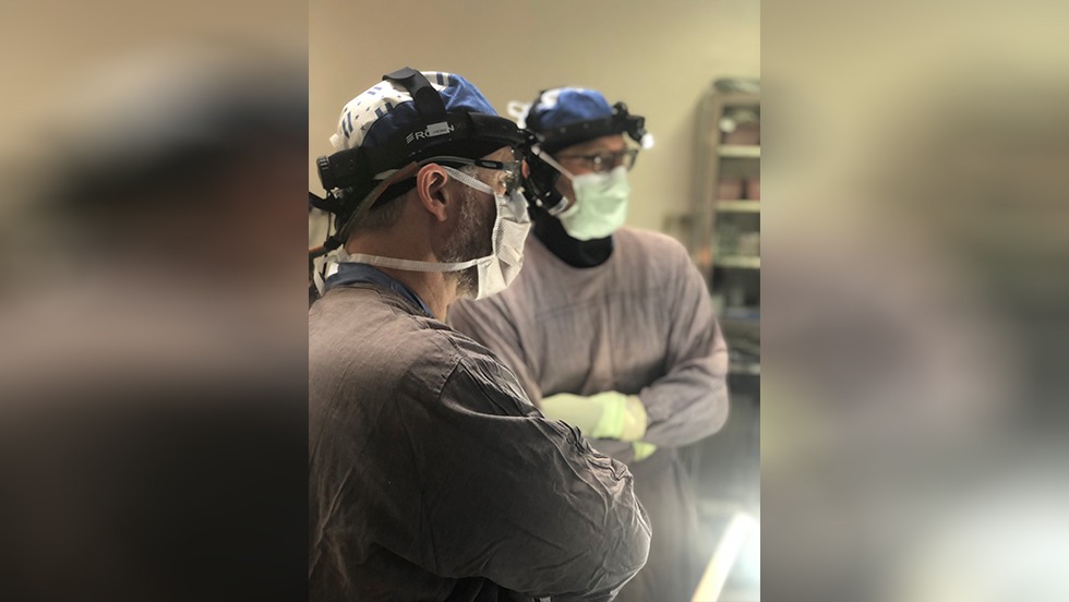 two doctors wearing personal protective equipment